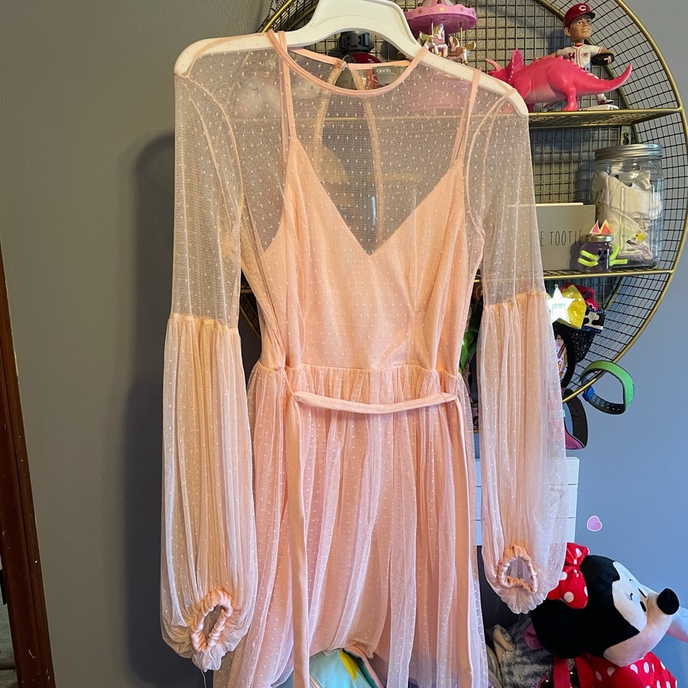 ASOS pink dress